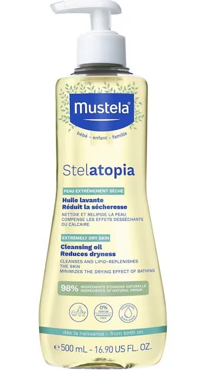 Mustela Stelatopia Душ олио