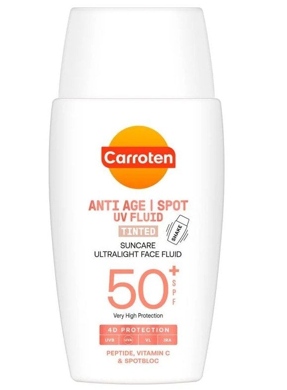 Carroten Anti Age Spot UV Fluid Слънцезащитен флуид за лице против петна SPF50+ 40МЛ