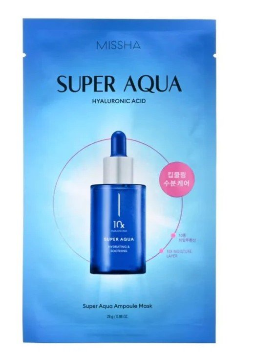 Missha Super Aqua 10x Hyaluronic Acid Ampoule mask Ампула маска за лице