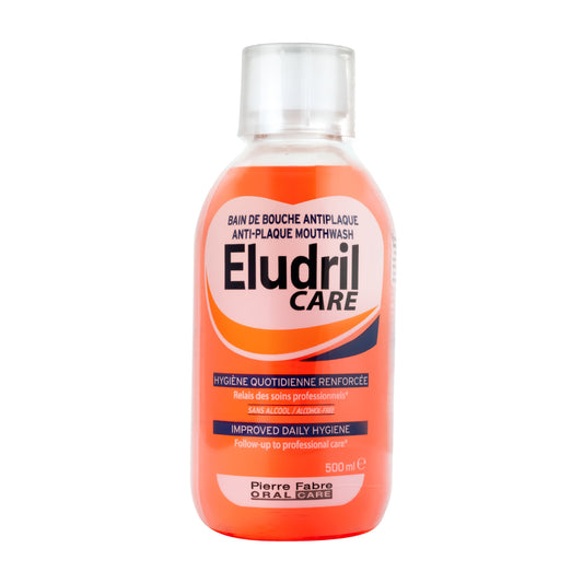 Eludril Care Антиплакова вода за уста - 500 мл