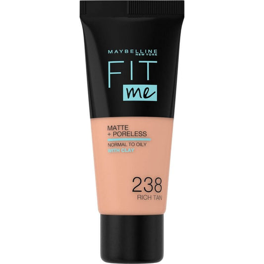 Maybelline FIT ME MATTE Фон дьо тен 238 Rich Tan