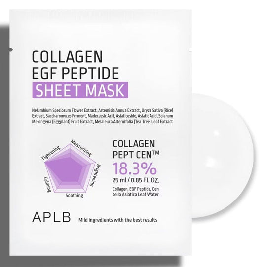 APLB Collagen EGF Peptide Sheet Mask Лист маска за лице с колаген