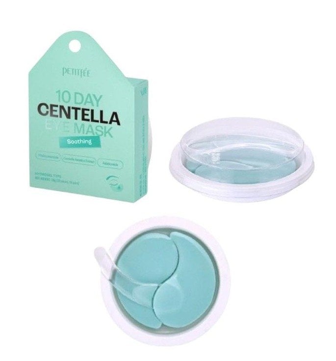 Petitfee Centella Eye Mask 10 Days десетдневни успокояващи пачове за очи с азиатска центела