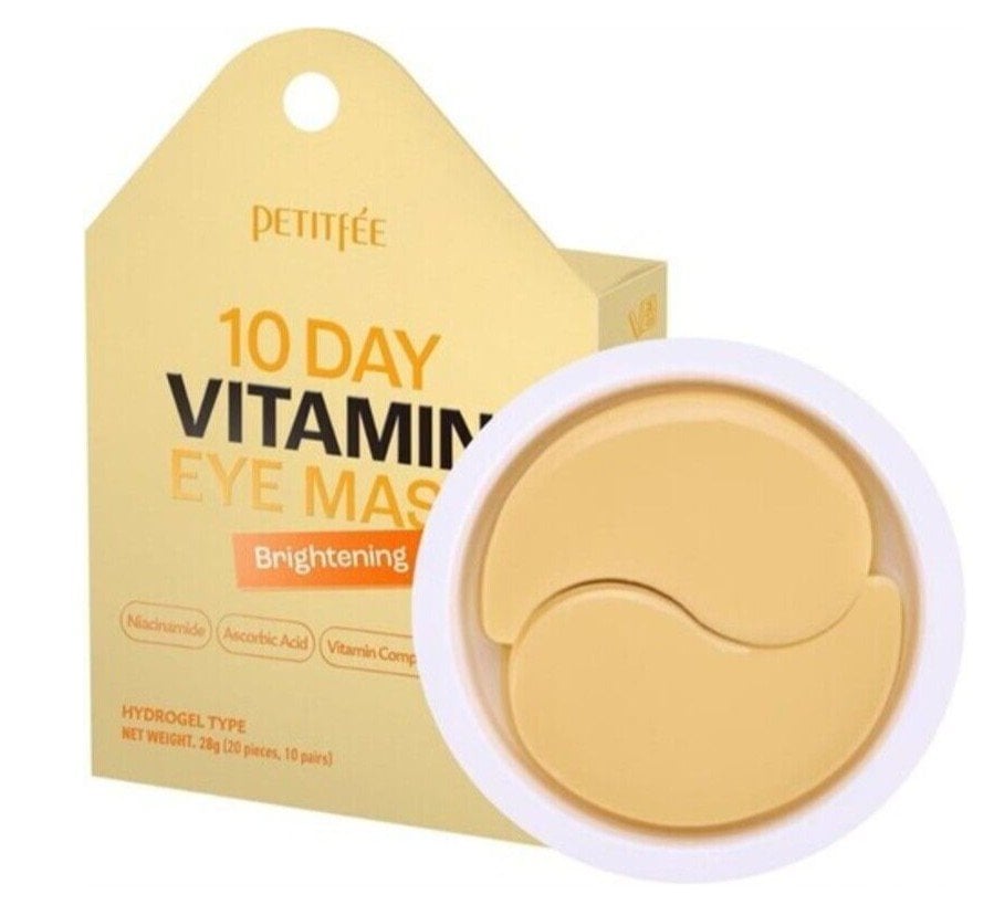 Petitfee Vitamin Eye Mask 10 Days десетдневни озаряващи пачове за очи с витамини, 20 бр.