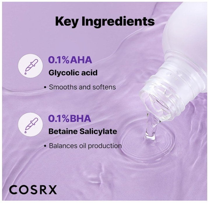 Cosrx AHA/BHA Clarifying Treatment Toner Ексфолиращ тоник за лице с АНА и ВНА киселини