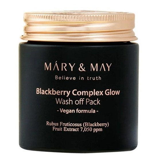 Mary & May Blackberry Complex Glow Wash Off Pack Oзаряваща глинена маска за лице с къпини