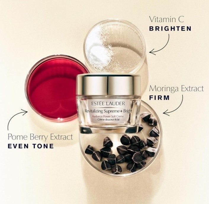 Estée Lauder Revitalizing Supreme + Bright Radiance Power Soft Ревитализиращ крем за повече блясък