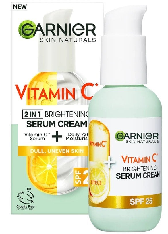 Garnier Skin Naturals Vitamin C SPF25 Серум-крем за сияйна кожа