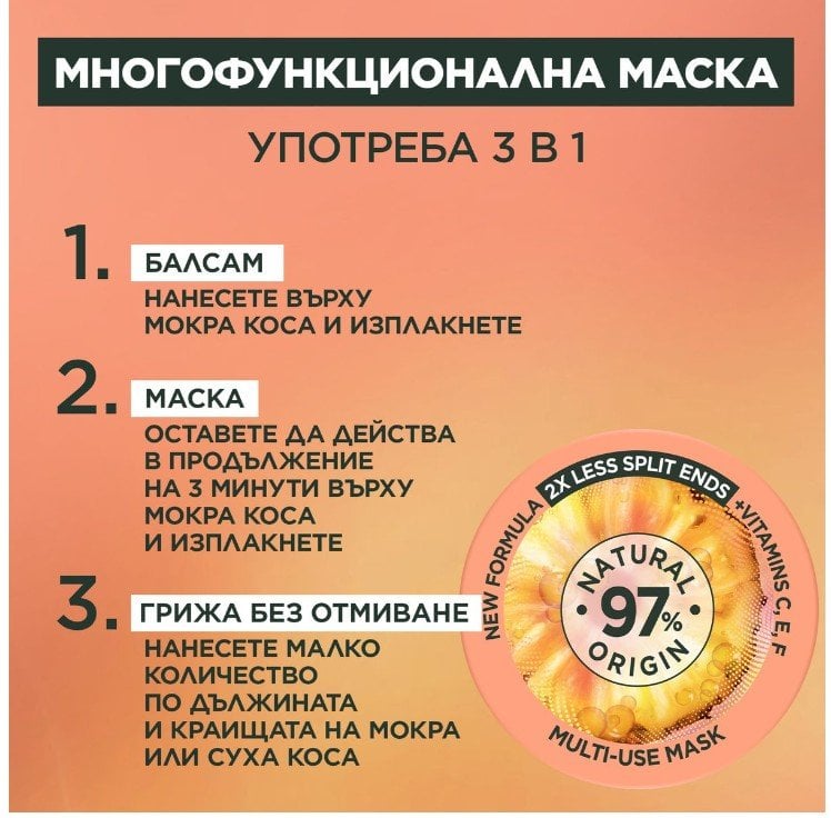 Garnier Fructis Hair Food Pineapple Маска за коса