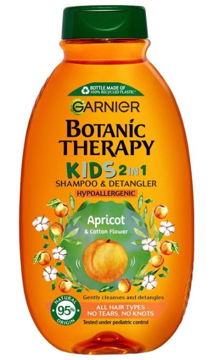 Garnier Botanic Therapy Кids Apricot 2в1 Детски шампоан и балсам за всякакъв тип коса