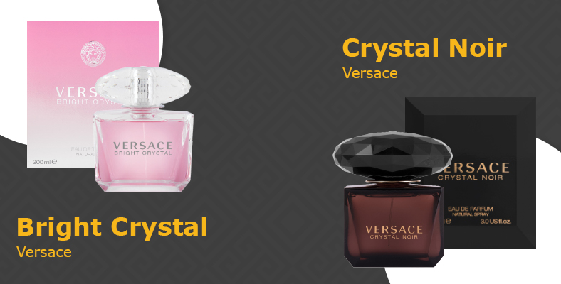 Versace Bright Crystal & Versace Crystal Noir