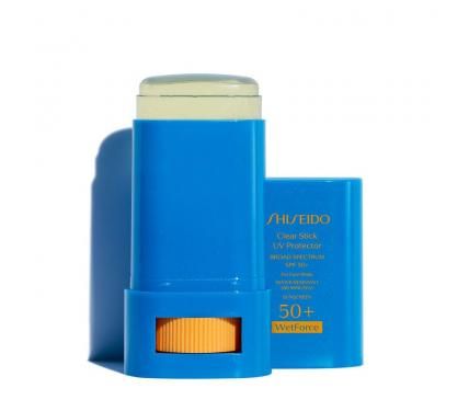 Shiseido Clear Stick UV Protector SPF50 Водоустойчив слънцезащитен стик за лице и тяло