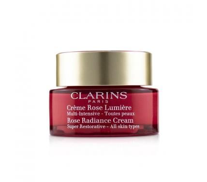Clarins Super Restorative Rose Radiance Изглаждащ и възстановяващ крем за всеки тип кожа без опаковка
