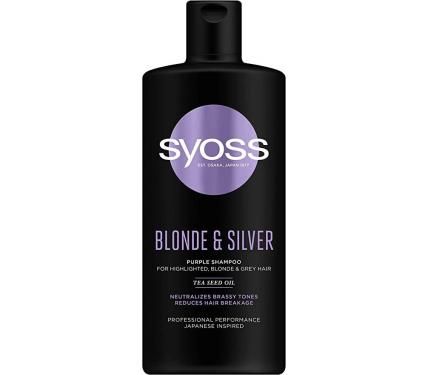 Syoss Blond & Silver Шампоан за руса, сива и коса на кичури