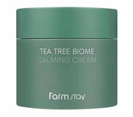 Farmstay Tea Tree Biome Calming Cream успокояващ крем за лице с чаено дърво и фермент