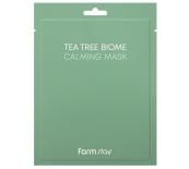 Farmstay Tea Tree Biome Calming Mask успокояваща маска с чаено дърво и фермент
