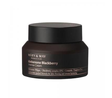 Mary and May Idebenone + Blackberry Complex Intensive Total Care Cream интензивен крем за лице с комплекс от идебенон и къпини