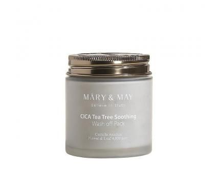 Mary and May CICA TeaTree Soothing Wash off Pack успокояваща глинена маска за лице с азиатска центела