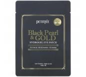 Petitfee Black Pearl & Gold Hydrogel Eye Patch (2 buc) хидрогел пачове за очи с черни перли и злато