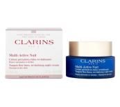 Clarins Multi-Active Nuit Нощен възстановяващ крем за фини сухи линии за нормална към суха кожа