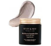 Mary & May Blackberry Complex Glow Wash Off Pack Oзаряваща глинена маска за лице с къпини