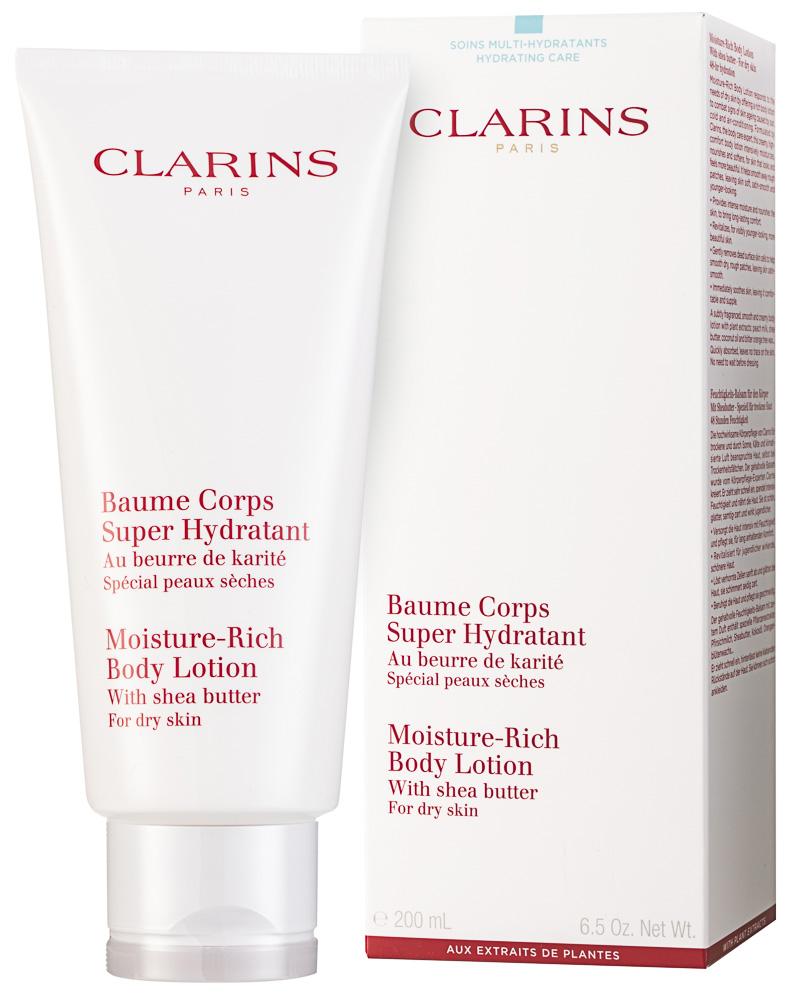 Clarins Moisture-Rich Body Lotion Овлажняващо мляко за тяло за суха кожа
