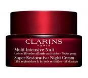 Clarins Multi-Intensive Super Restorative Night Cream All Skin Types Нощен възстановяващ крем против бръчки с лифтинг ефект за всеки тип кожа без опаковка